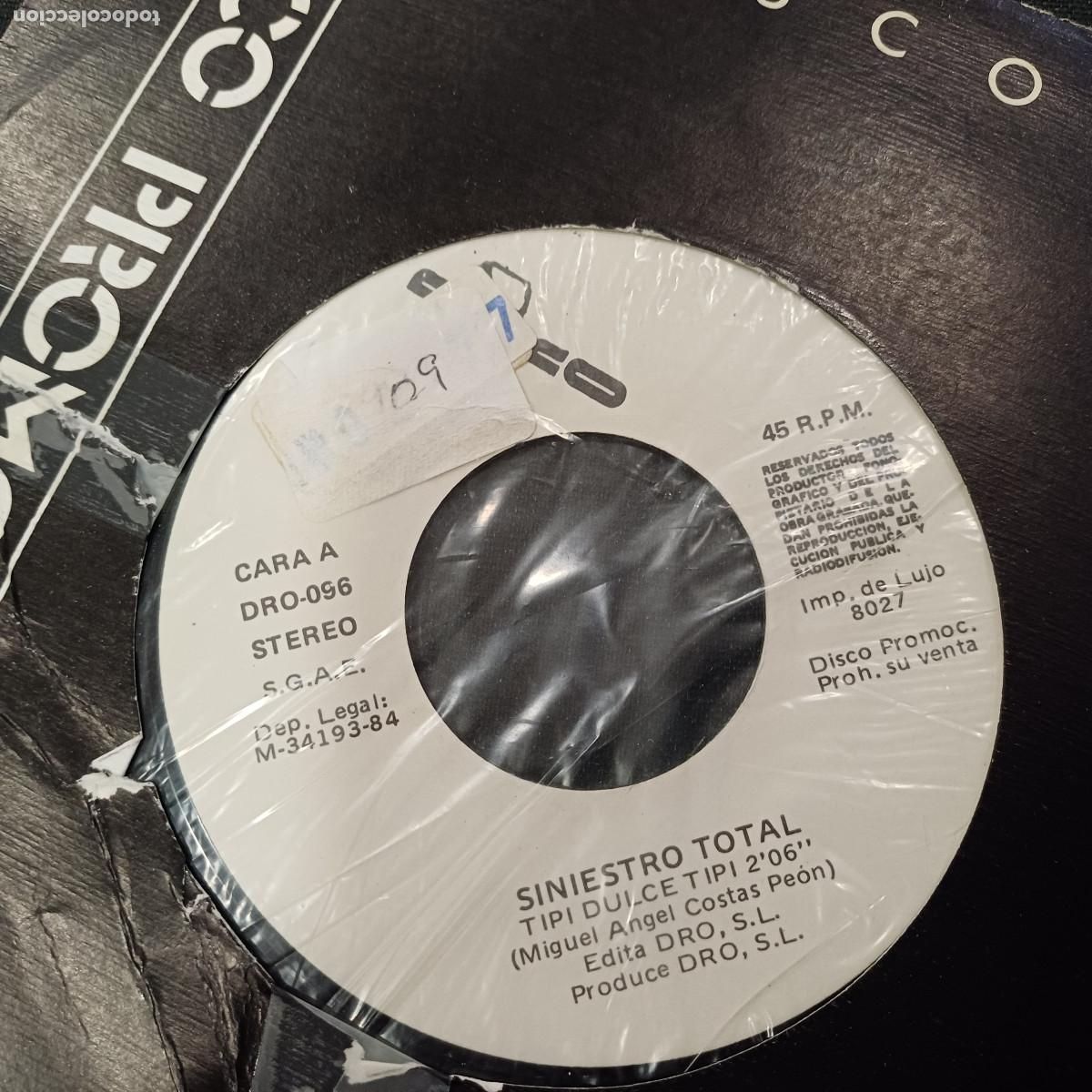 Discos de vinilo: SINIESTRO TOTAL/TIPI DULCE TIPI/SINGLE PROMOCIONAL. - Foto 2