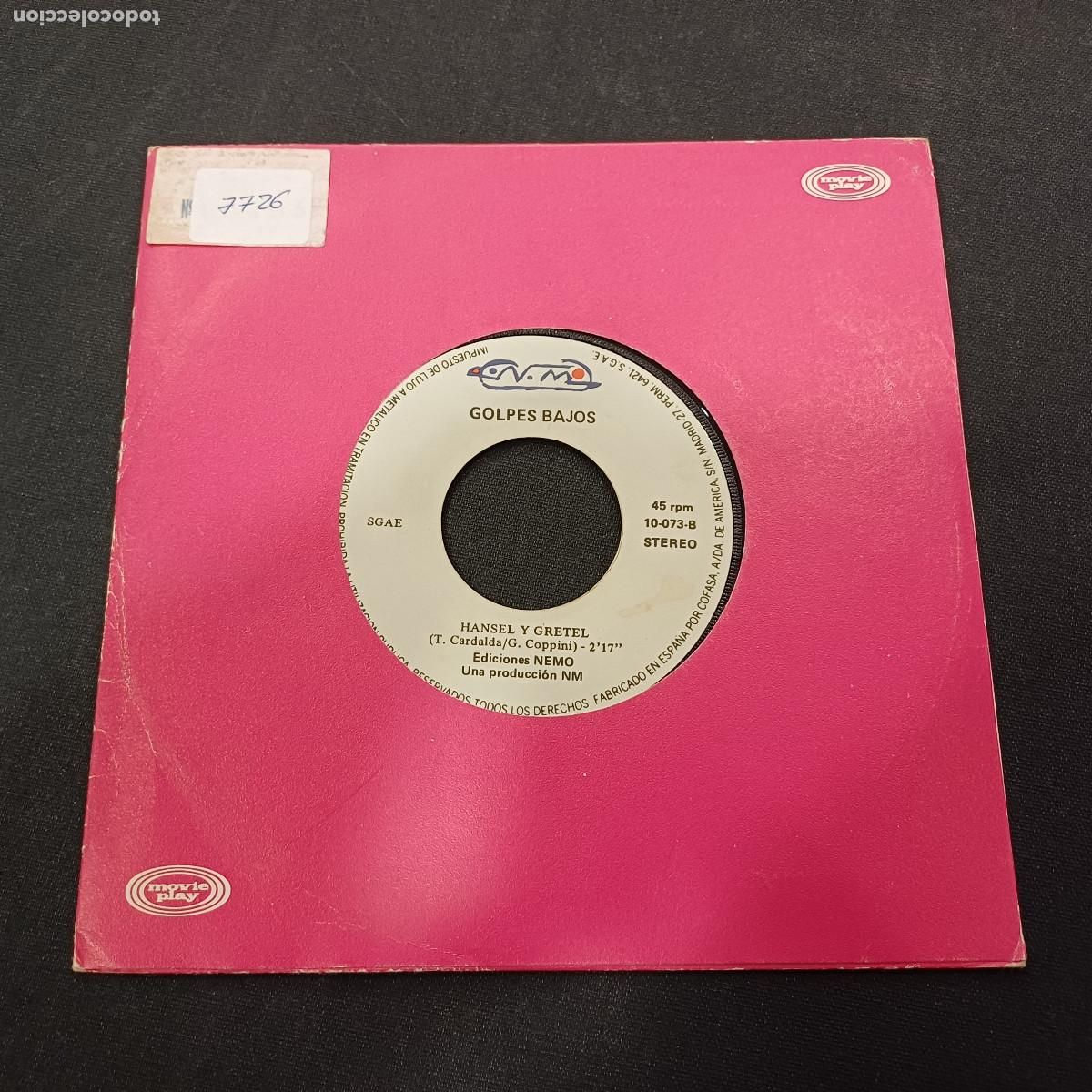 Discos de vinilo: GOLPES BAJOS/FIESTA DE LOS MANIQUIES/SINGLE.