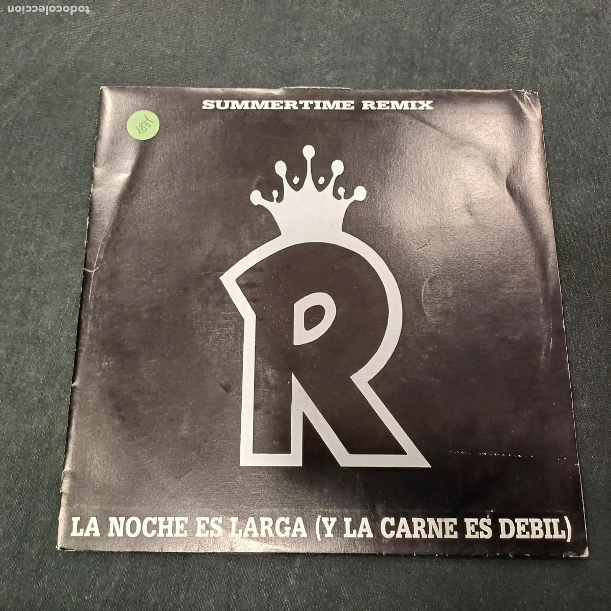 Discos de vinilo: LOS REBELDES/LA NOCHE ES LARGA/SINGLE PROMOCIONAL.