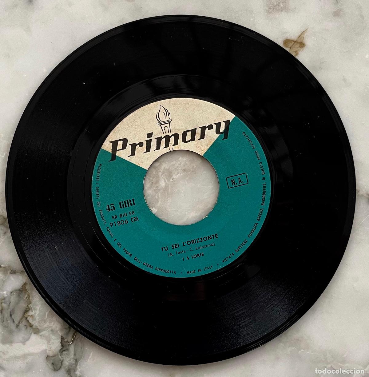 Discos de vinilo: I 4 LORIS. TU SEI L&acute;ORIZZONTE / STRINGIMI E BACIAMI. SINGLE ORIGINAL ITALIA