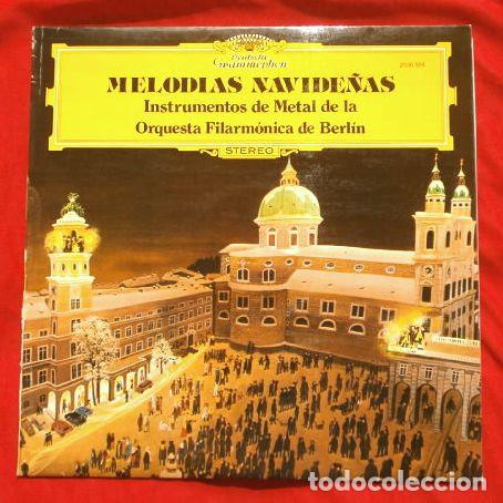 Discos de vinilo: MELODIAS NAVIDE&Ntilde;AS (LP 1979) 15 temas A&ntilde;os 1500a 1700 - Filarmonica de Berlin - Deutsche Grammophon