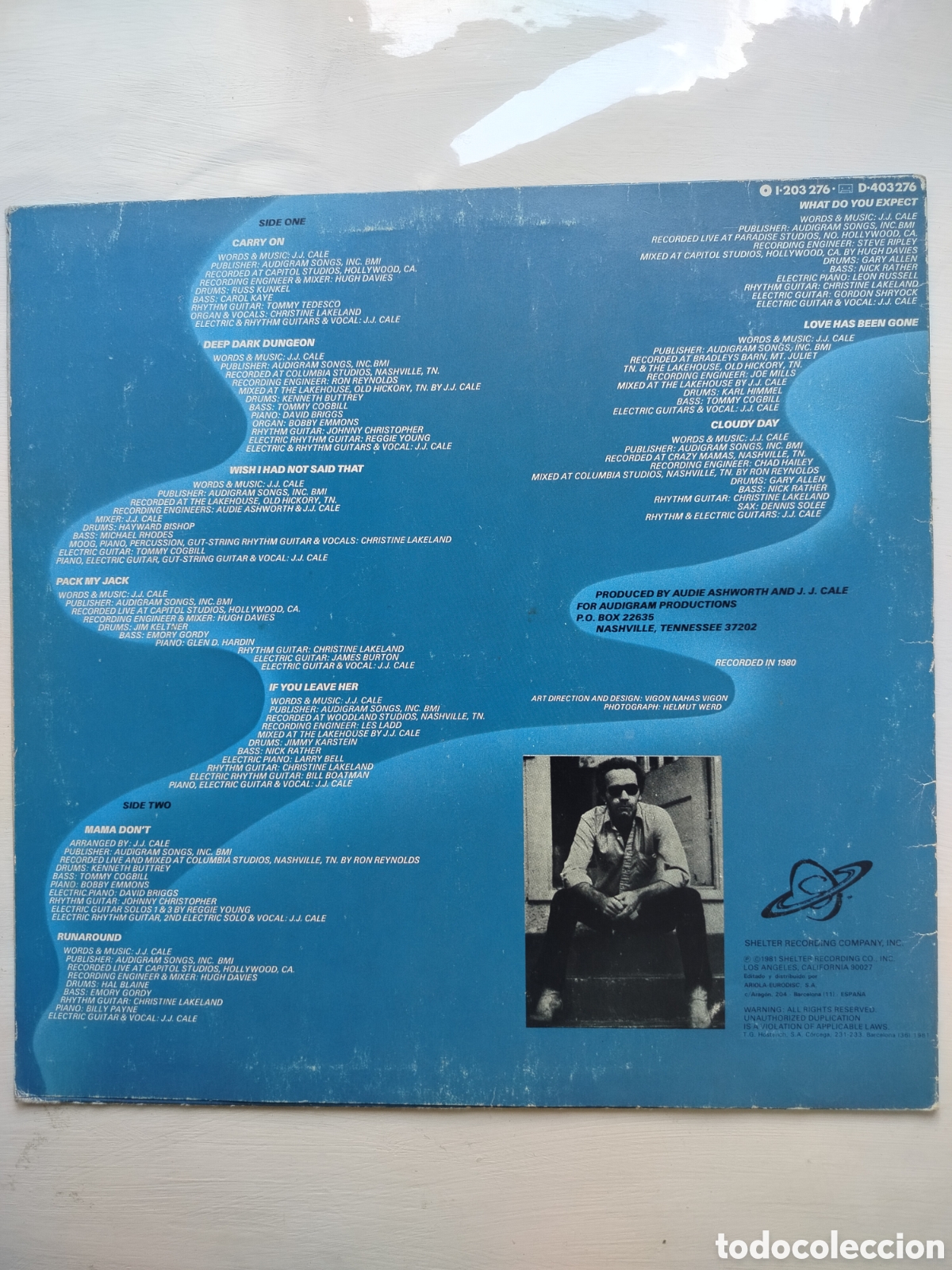 Discos de vinilo: J. J. Cale LP Shades 1981 - Foto 2