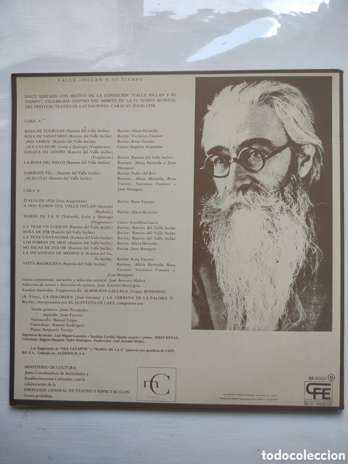 Discos de vinilo: Valle Incl&aacute;n LP 1978. - Foto 2