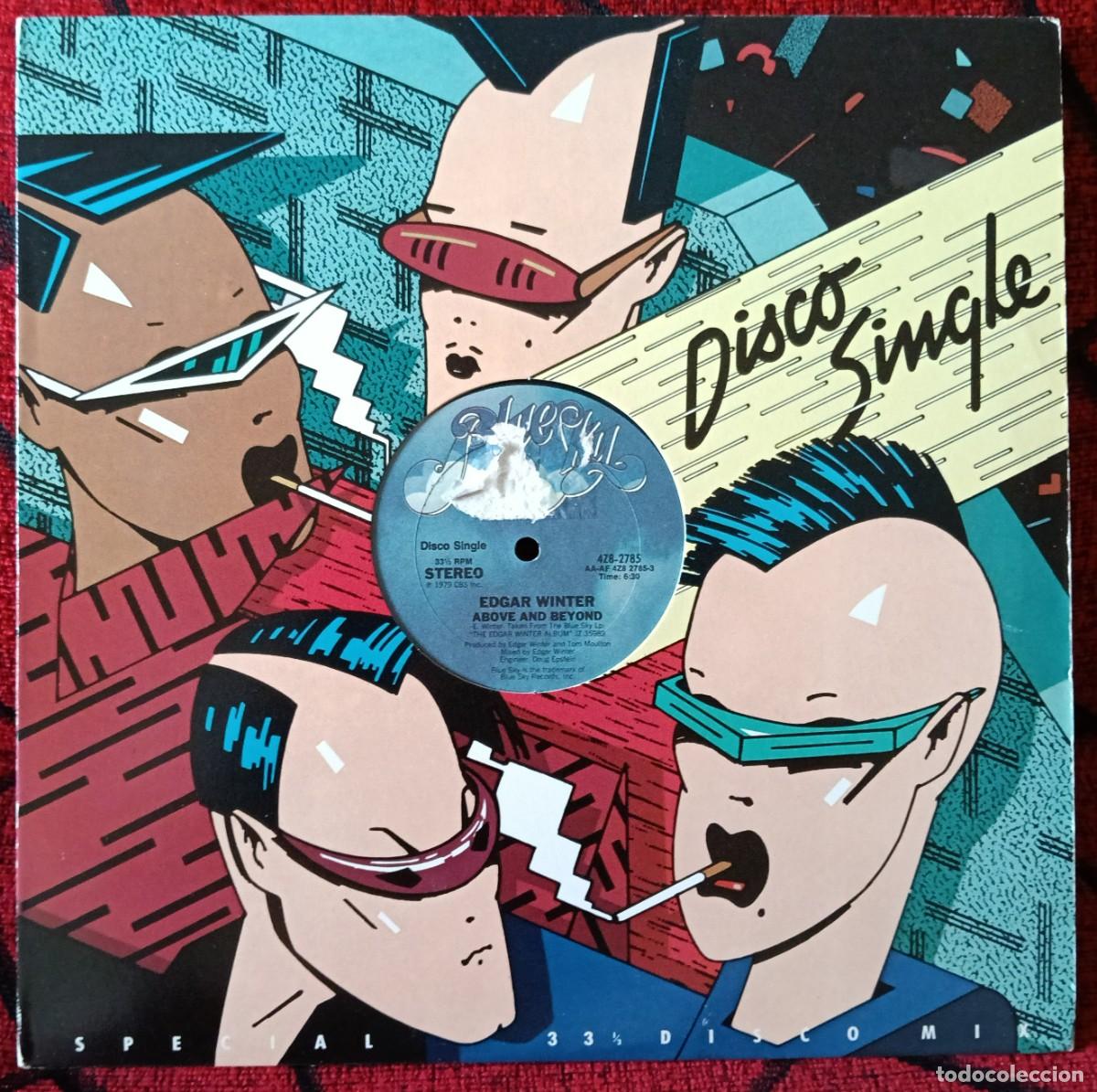 Discos de vinilo: EDGAR WINTER ** Above And Beyond ** MAXI SINGLE VINILO 1979 USA