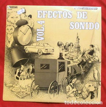 Discos de vinilo: Efectos de Sonido Vol. 4 (LP 1981) sonidos para grabaciones y sonorizaciones video-cine