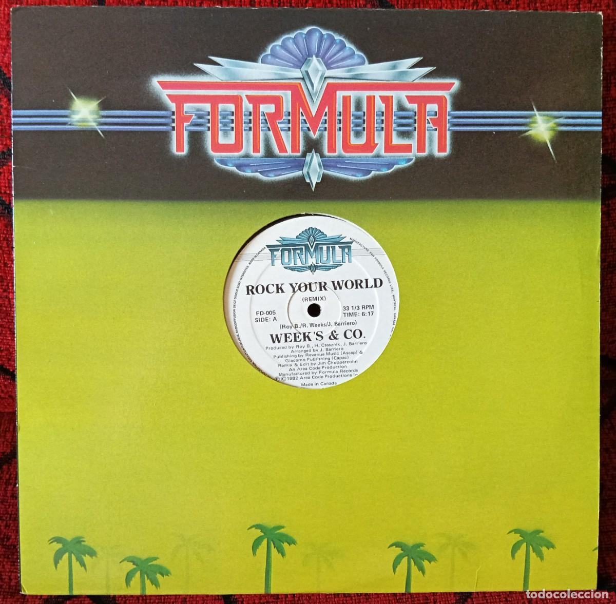 Discos de vinilo: WEEK'S & CO. ** Rock Your World ** MAXI SINGLE VINILO 1982 CANADA