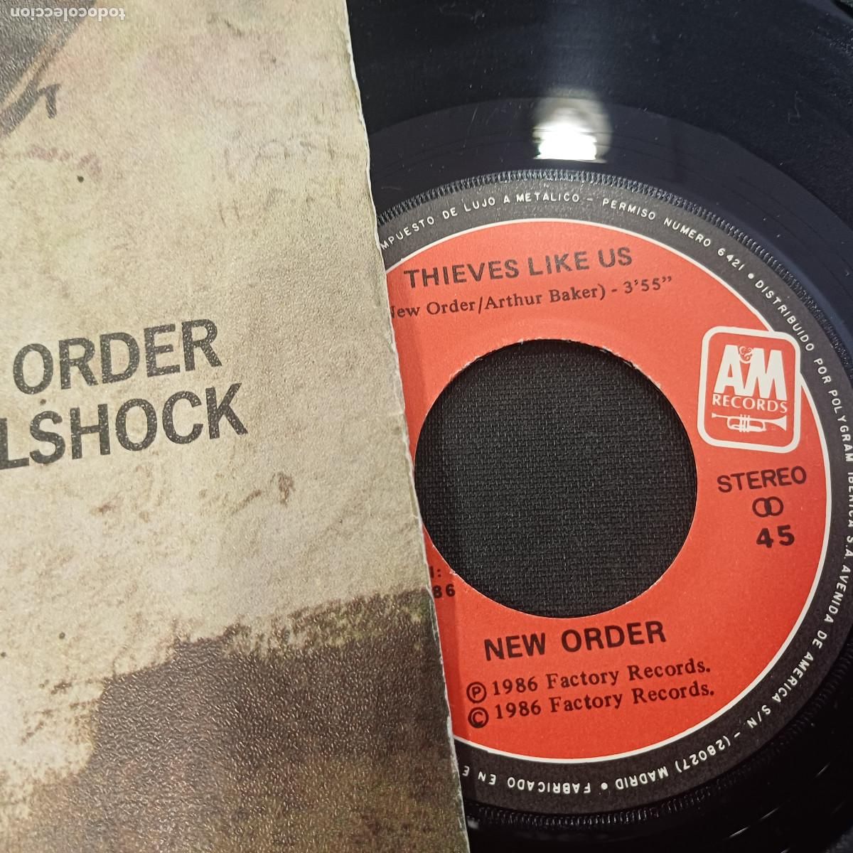 Discos de vinilo: NEW ORDER/SHELLSHOCK/SINGLE. - Foto 2