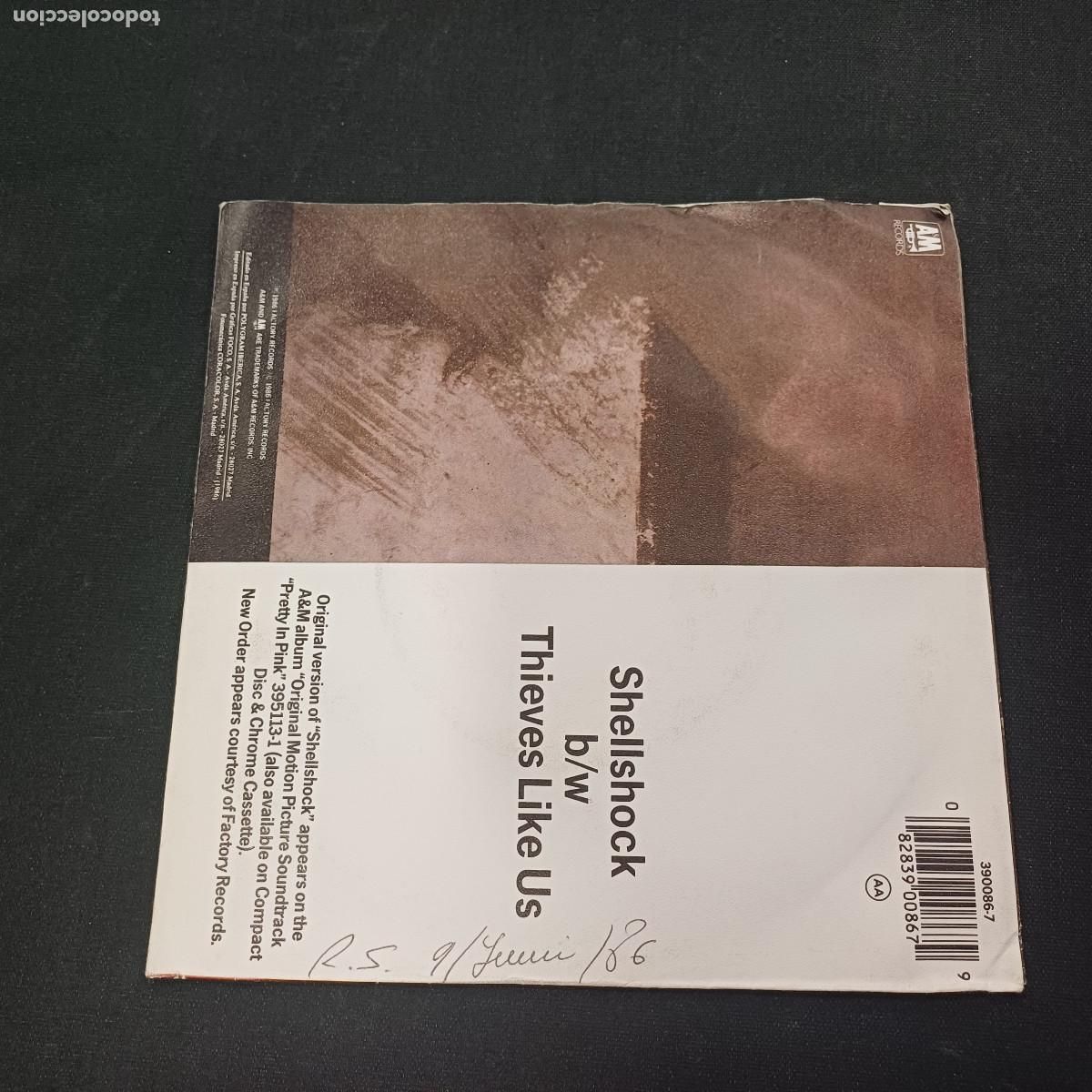 Discos de vinilo: NEW ORDER/SHELLSHOCK/SINGLE. - Foto 3