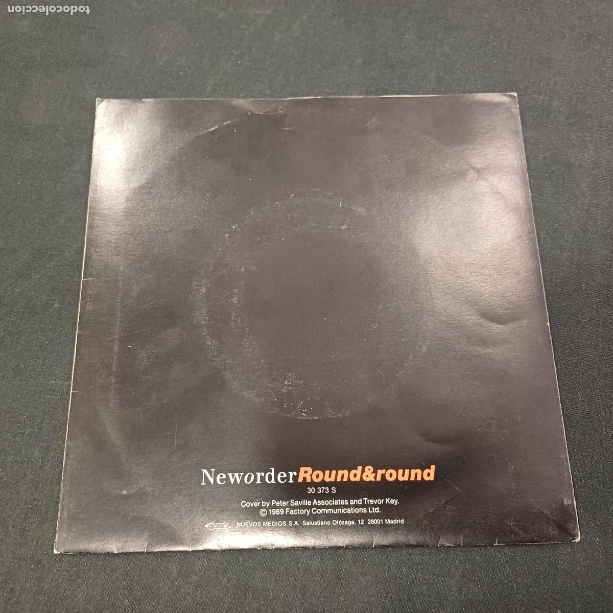Discos de vinilo: NEW ORDER/ROUND & ROUND/SINGLE. - Foto 3