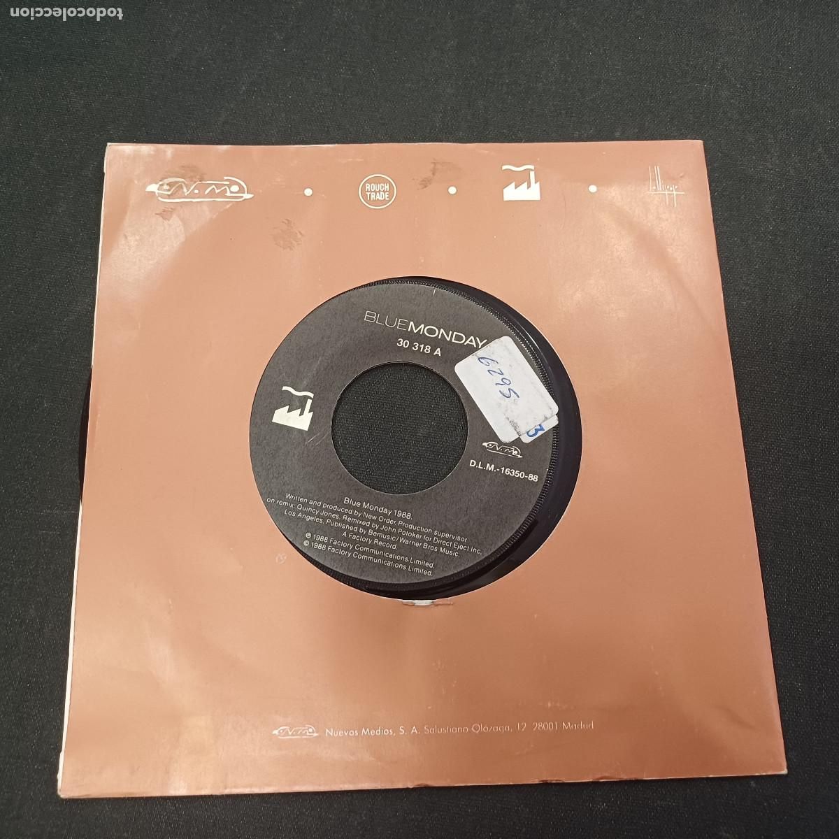 Discos de vinilo: NEW ORDER/BEACH BUGGY/BLUE MONDAY/SINGLE.