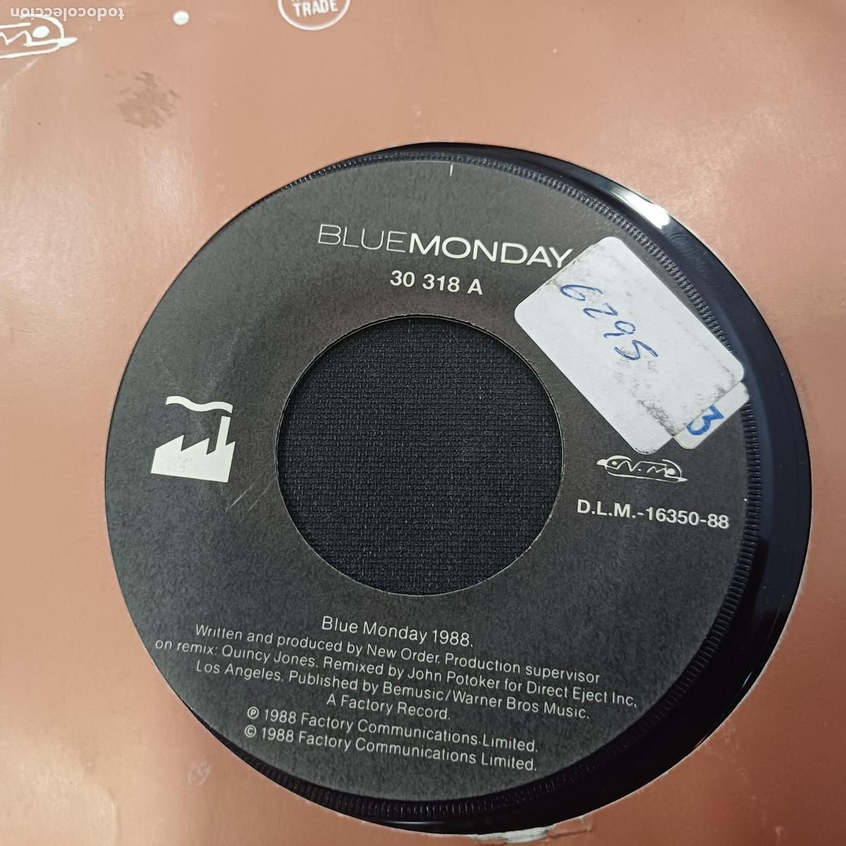 Discos de vinilo: NEW ORDER/BEACH BUGGY/BLUE MONDAY/SINGLE. - Foto 2