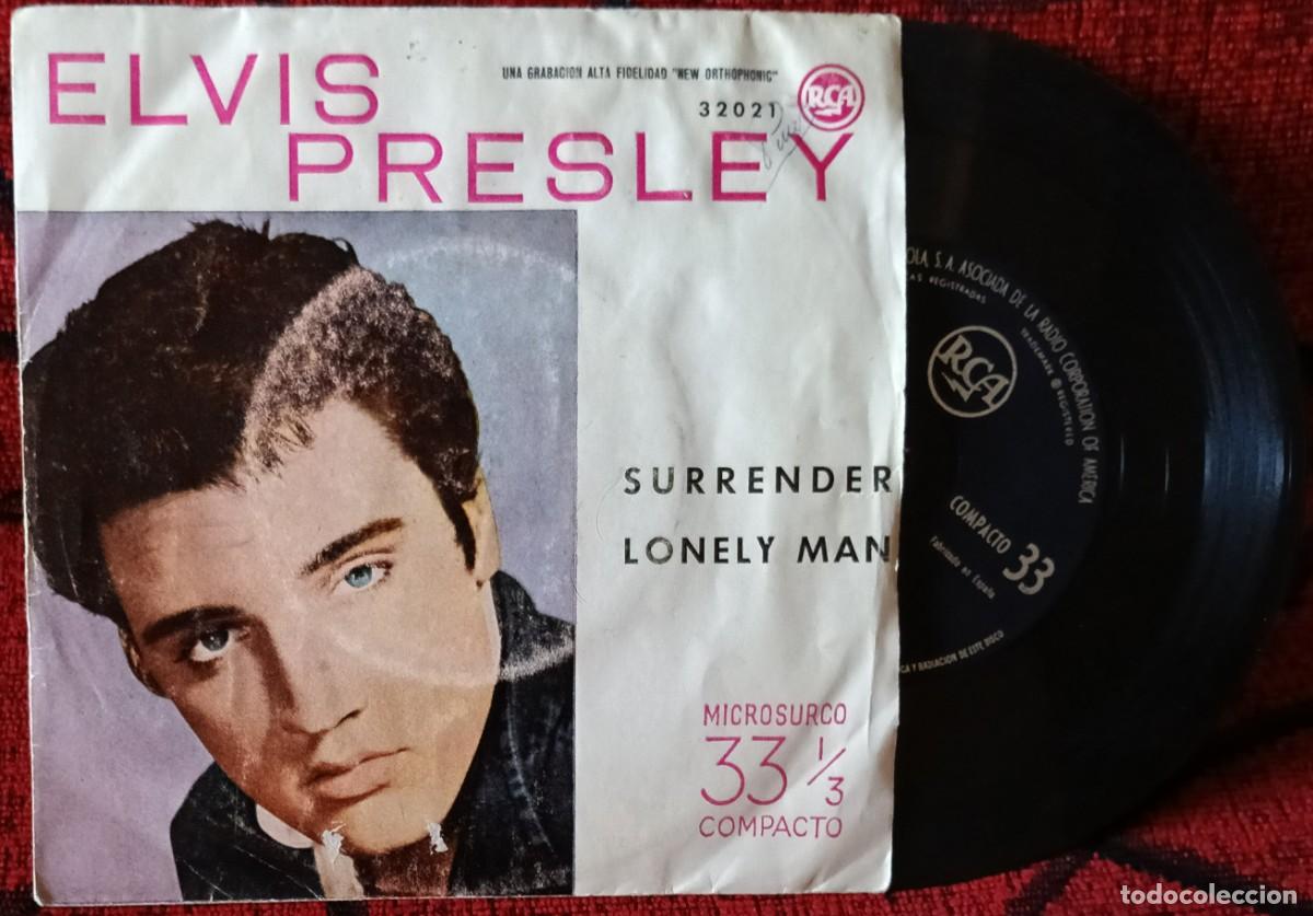 Discos de vinilo: ELVIS PRESLEY ** Surrender / Lonely Man ** SINGLE VINILO 1961