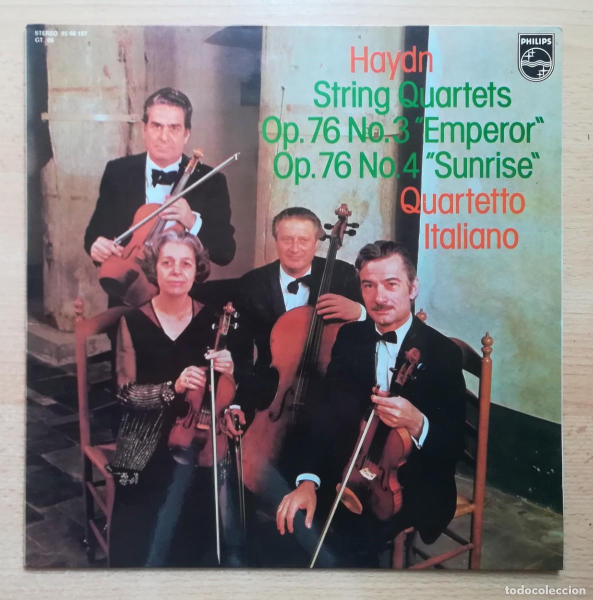 Discos de vinilo: String Quartets Joseph Haydn. Op. 76 N&ordm; 3 (Emperor) y N&ordm; 4 (Sunrise)