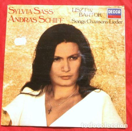 Discos de vinilo: LISZT & BARTOK (LP 1981) SYLVIA SASS - ANDRAS SCHIFF - Songs - Chansons - Lieder (disco dif&iacute;cil)