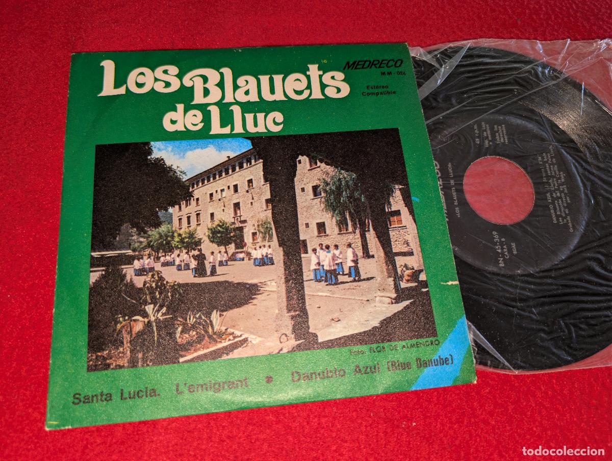 Discos de vinilo: LOS BLAUETS DE LLUC Santa Lucia/L'emigrant/Danubio Azul EP 7'' 1972 Medreco