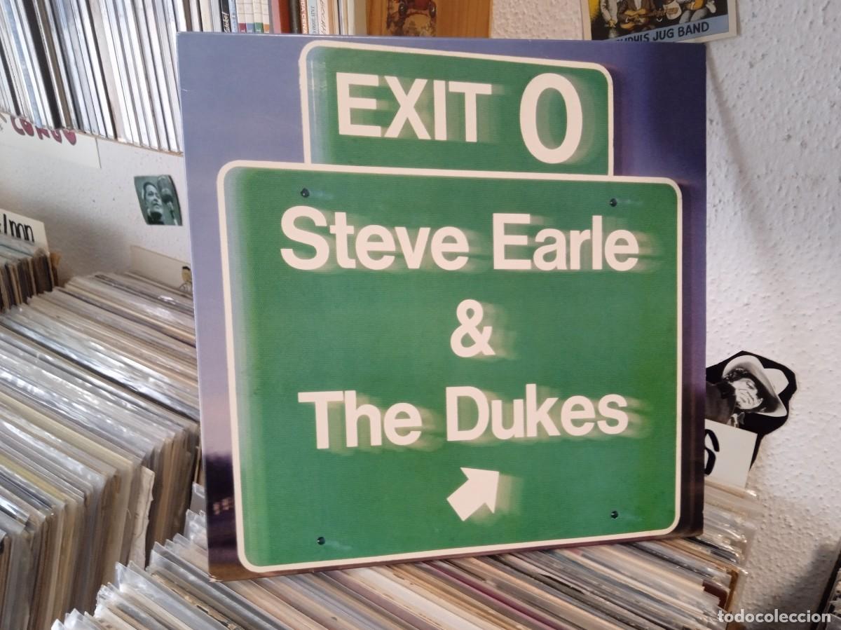 Discos de vinilo: Steve Earle & The Dukes &ndash; Exit 0. Lp reed europa 2016 de lp 1987. Sello universal. Back to black