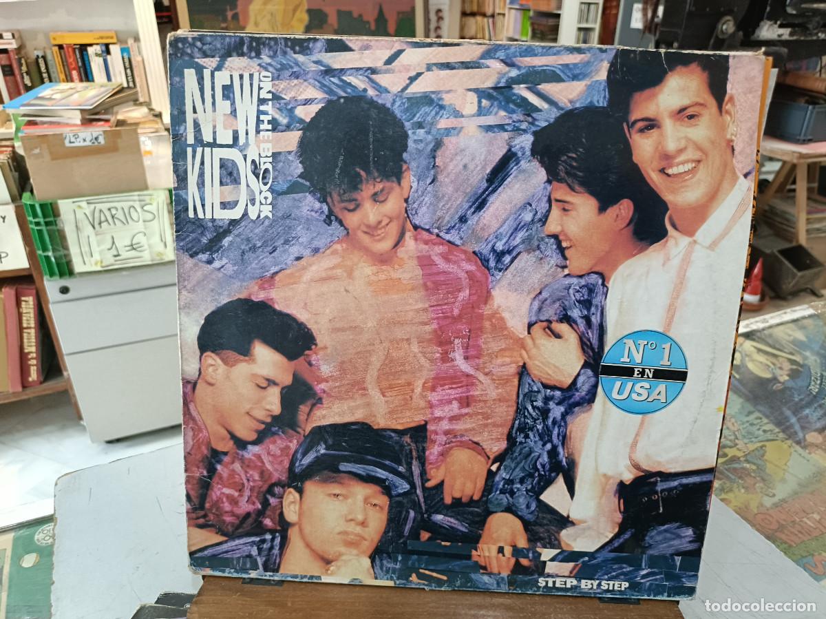 Discos de vinilo: New Kids On The Block - Step By Step - LP. sello CBS 1990