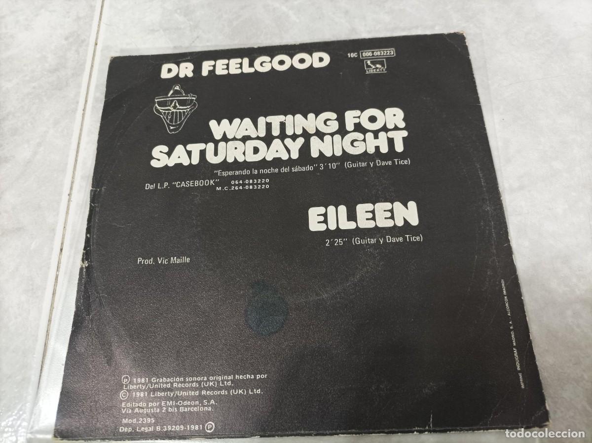 Discos de vinilo: Dr.Feelgood single ,esperando la noche del s&aacute;bado - Foto 2