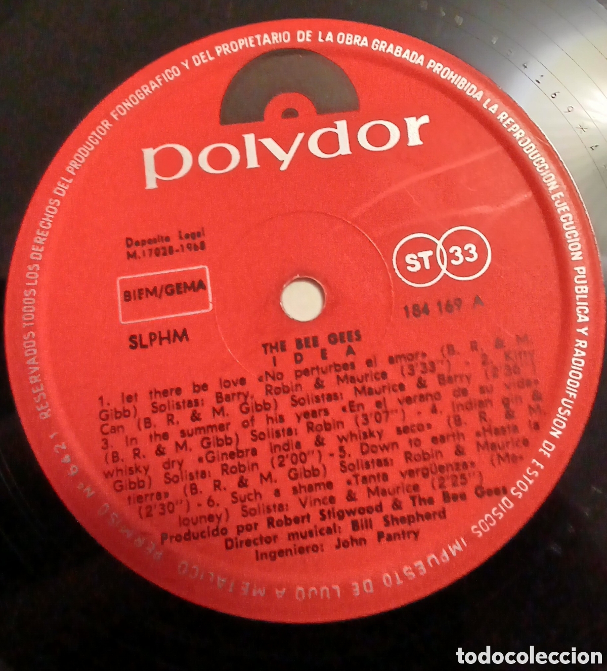 Discos de vinilo: BEE GEES- Idea //Espa&ntilde;a 1968 (vg+) - Foto 2