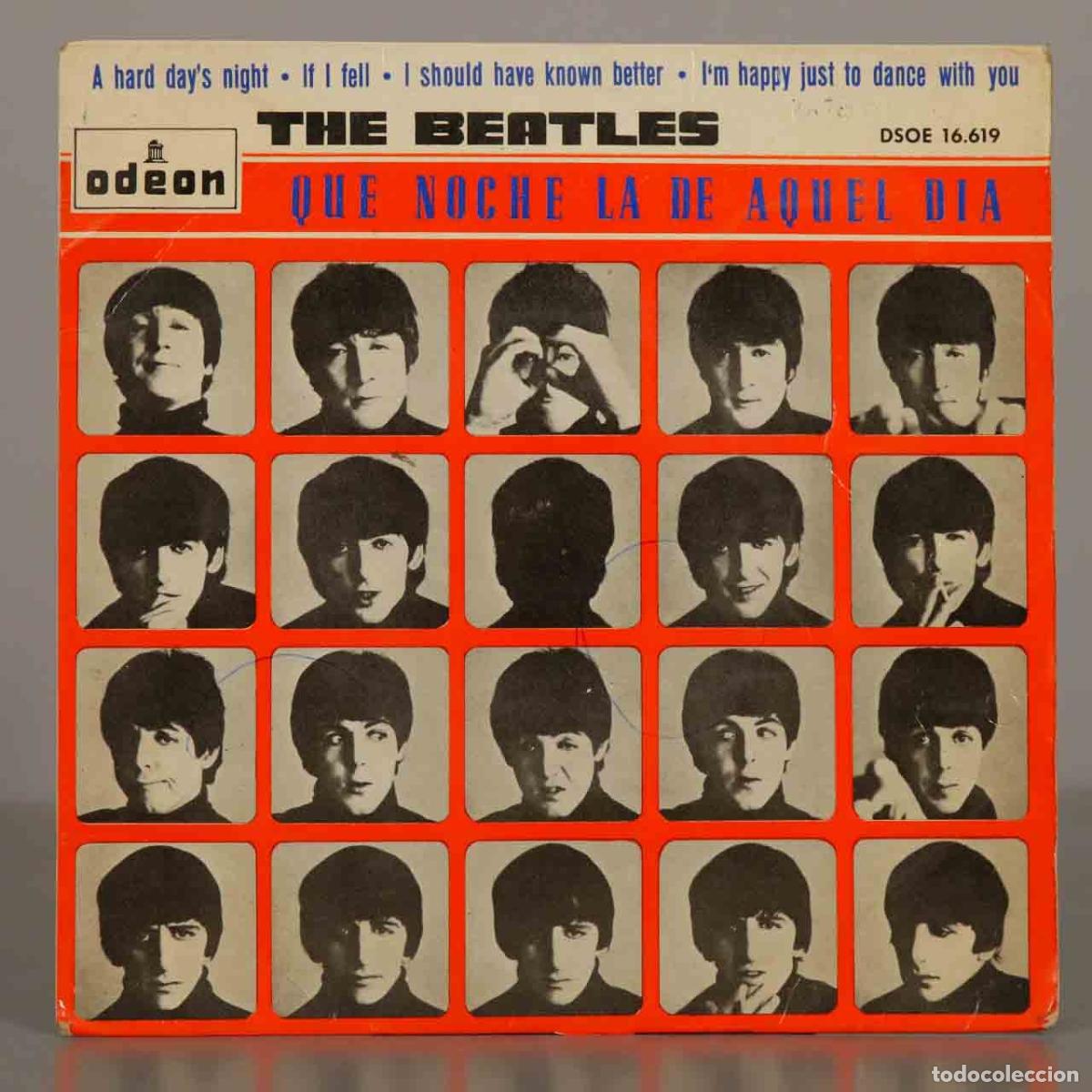 Discos de vinilo: EP. Qu&eacute; Noche La De Aquel D&iacute;a - The Beatles - Ode&oacute;n