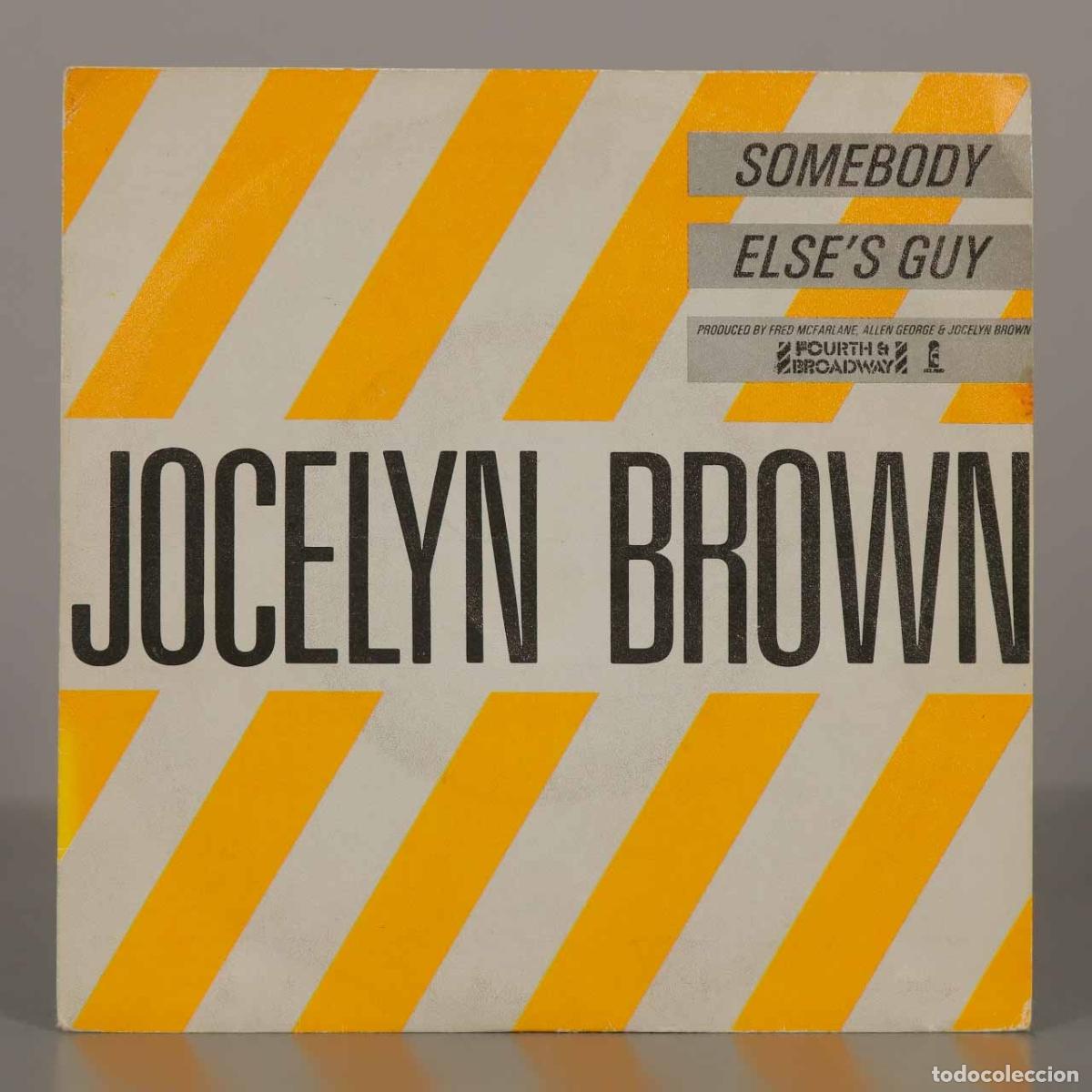 Discos de vinilo: SINGLE. Somebody Else&acute;s Guy - Jocelyn Brown. - Foto 1