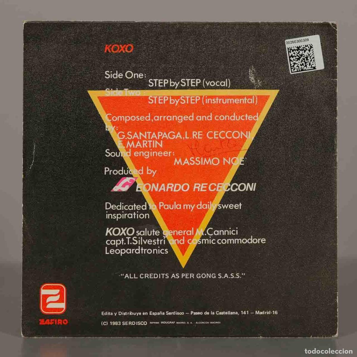 Discos de vinilo: SINGLE. Step By Step - Koxo - Zafiro - Foto 2