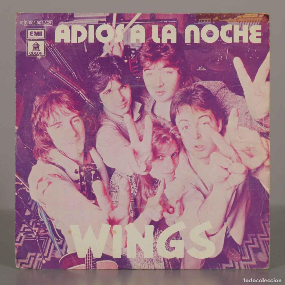 Discos de vinilo: SINGLE. Adios a la noche - Wings, Paul McCartney - EMI-Odeon - Foto 1