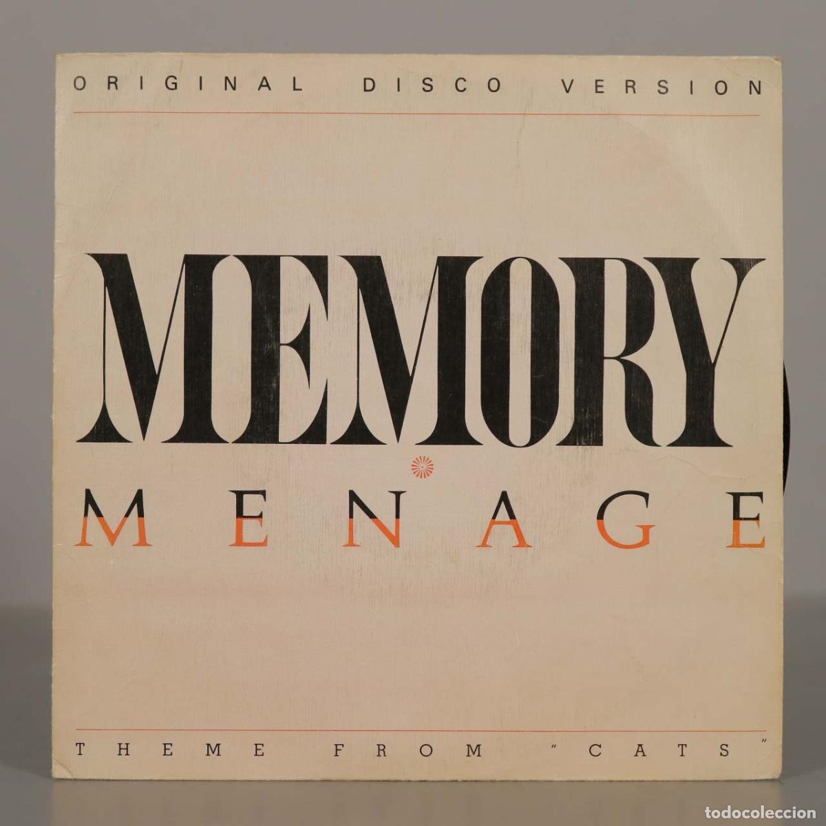 Discos de vinilo: SINGLE. Memory - Menage - Theme from Cats - Foto 1