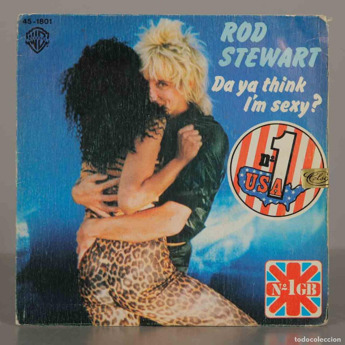 Discos de vinilo: SINGLE. Da ya think I&acute;m sexy? - Rod Stewart