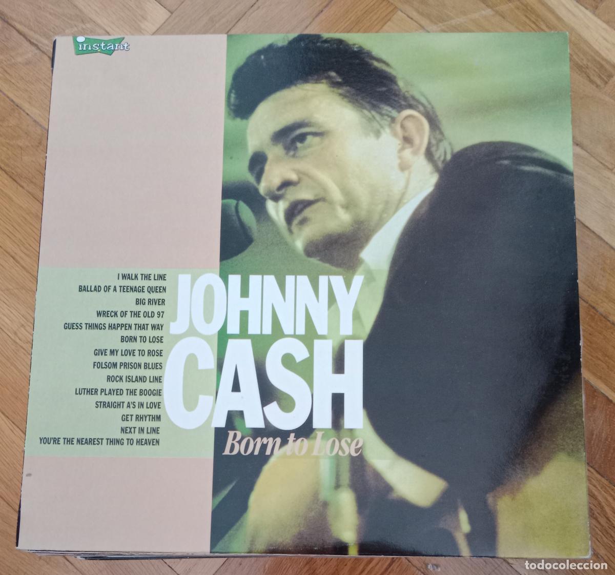 Discos de vinilo: Johnny Cash &lrm;&ndash; Born To Lose Lp Espa&ntilde;a 1989