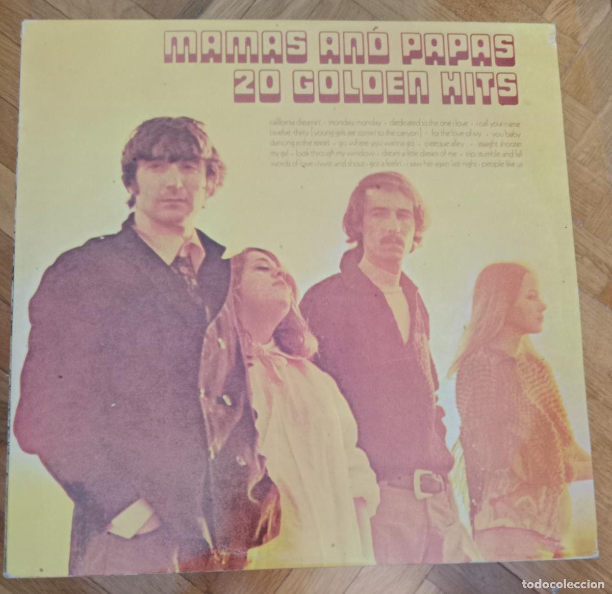 Discos de vinilo: The Mamas & The Papas &lrm;&ndash; 20 Golden Hits Doble Lp