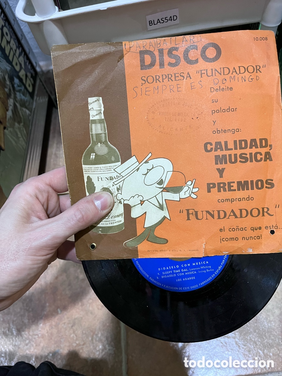 Discos de vinilo: BLAS54D vinilo peque&ntilde;o EP disco sorpresa, fundador siempre es domingo