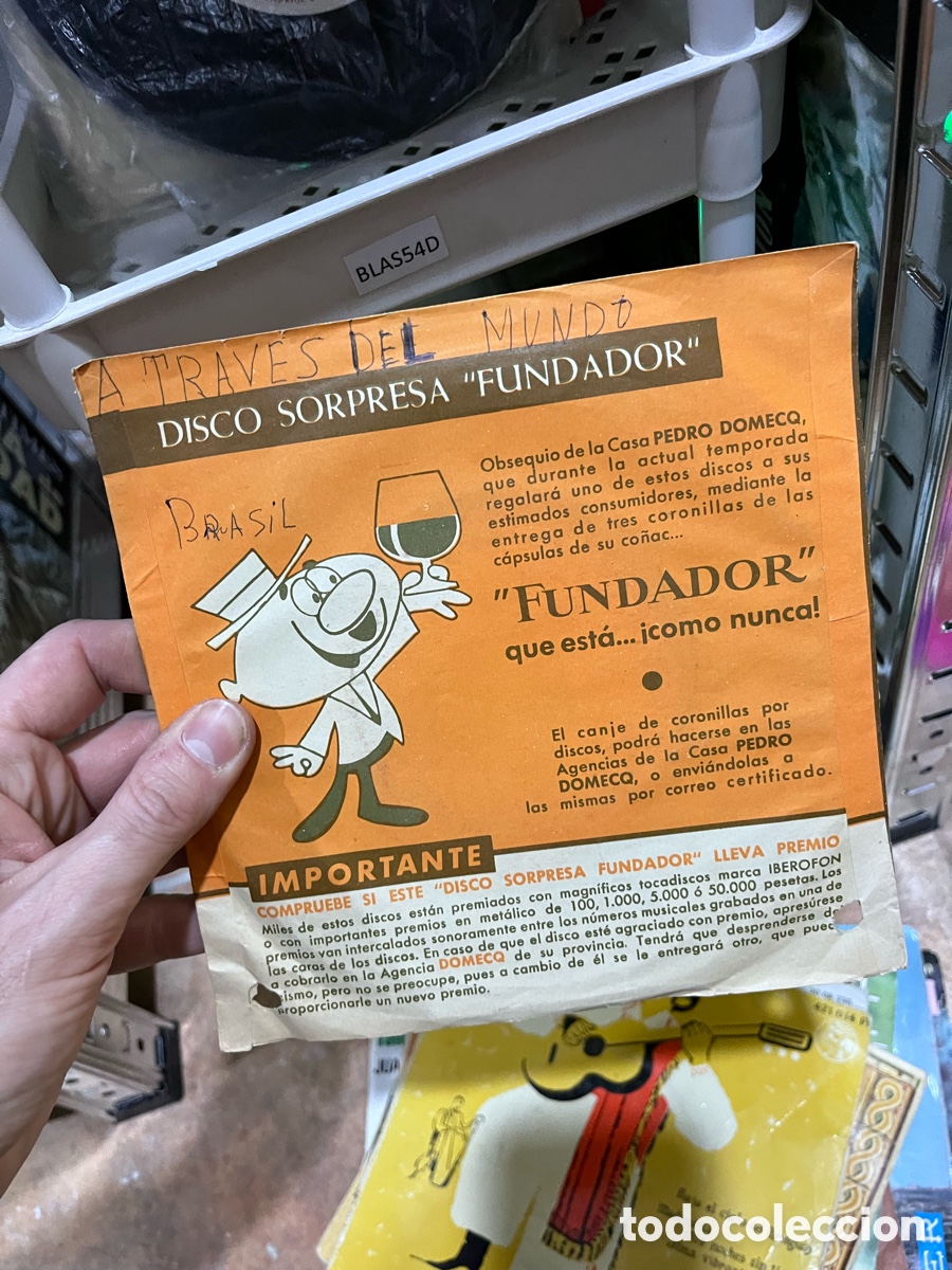 Discos de vinilo: BLAS54D vinilo peque&ntilde;o EP disco sorpresa, a trav&eacute;s del mundo