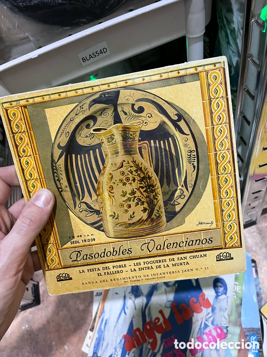 Discos de vinilo: Blas54D PASODOBLES VALENCIANOS - BANDA REGIM INFANT JAEN - EP REGAL vinilo Valencia Alicante
