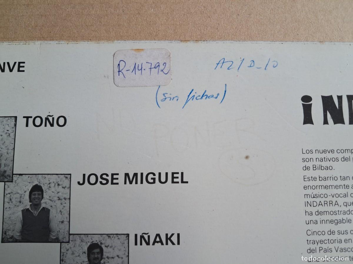 Discos de vinilo: INDARRA - INDARRA LP 1978 - Foto 3