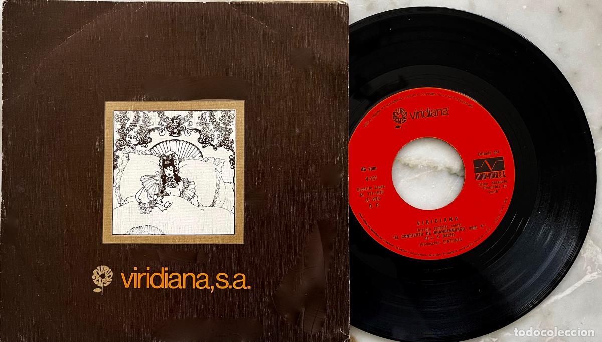 Discos de vinilo: VIRIDIANA S.A. CONCIERTO DE BRANDERBURGO. SINTONIA. DISCO OBSEQUIO GRAVADO POR UNA SOLA CARA 1976
