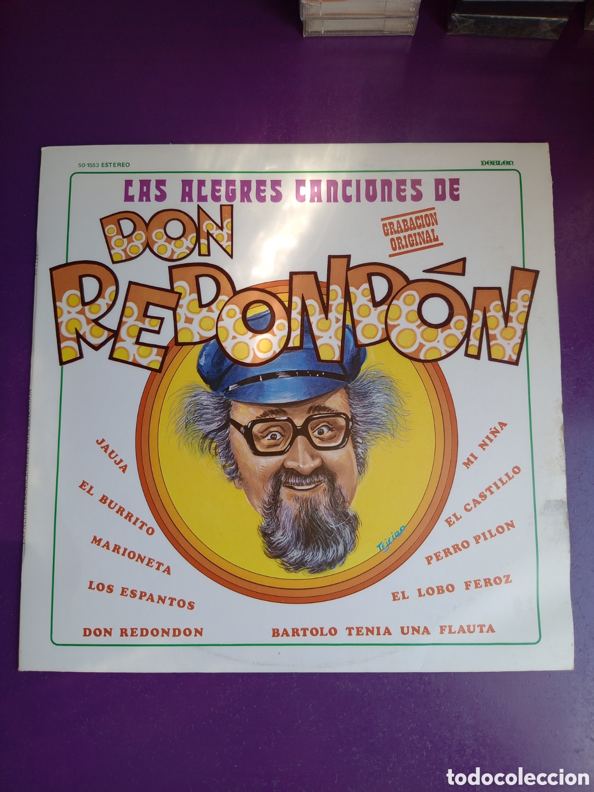 Discos de vinilo: LAS ALEGRES CANCIONES DE DON REDONDON - LP DIAPASON 1980 - SIN USO- INFANTIL TV 70'S