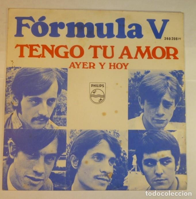 Discos de vinilo: FORMULA V // TENGO TU AMOR // 1968 // SINGLE - Foto 1