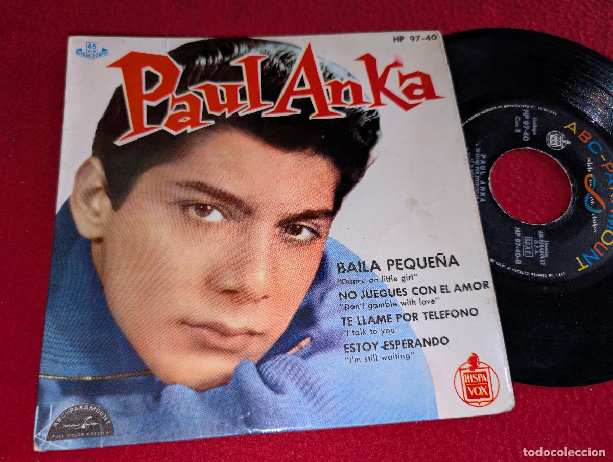Discos de vinilo: PAUL ANKA Baila peque&ntilde;a/No juegues con el amor/Estoy esperando +1 EP 7 1961 ABC SPAIN ESPA&Ntilde;A