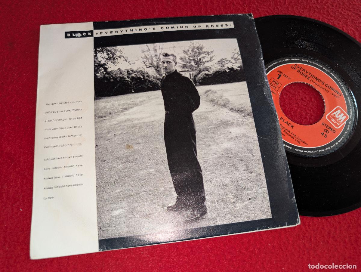Discos de vinilo: BLACK Everything's coming up roses/Ravel in the rain 7'' SINGLE 1988 A&M ESPA&Ntilde;A SPAIN