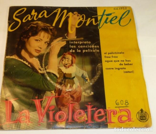 Discos de vinilo: SARA MONTIEL // BSO LA VIOLETERA// EL POLICHINELA+3 // EP