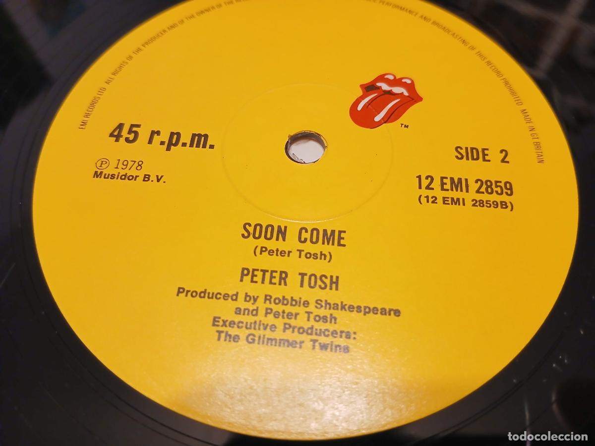 Discos de vinilo: Peter Tosh &ndash; Dont Look Back c/w Soon Come- (1978) maxi-single - Foto 2