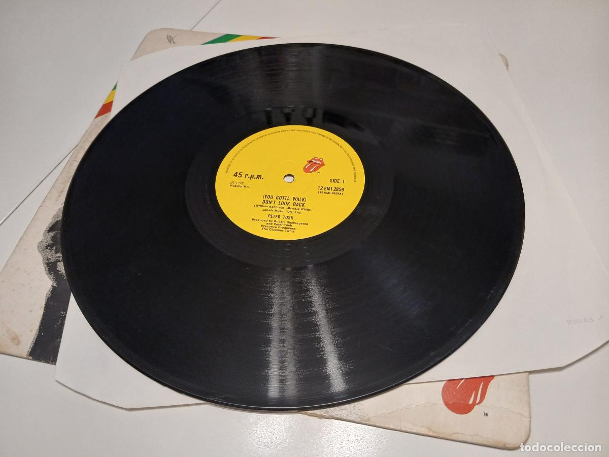 Discos de vinilo: Peter Tosh &ndash; Dont Look Back c/w Soon Come- (1978) maxi-single - Foto 4