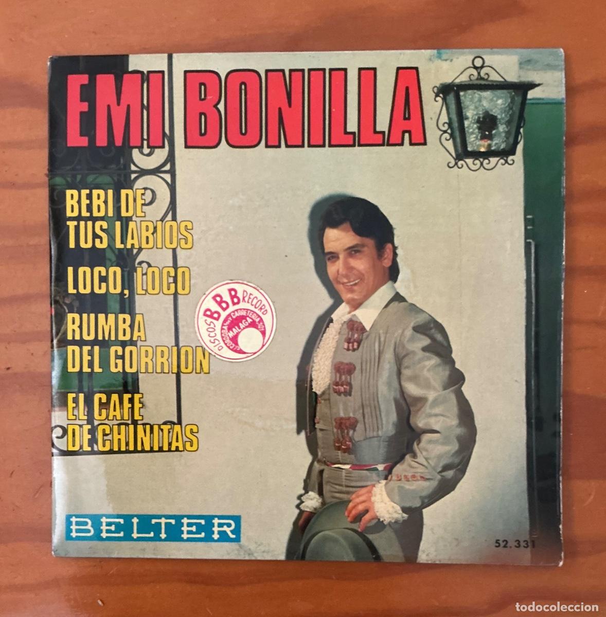 Discos de vinilo: Emi Bonilla. Beb&iacute; de tus labios y +.