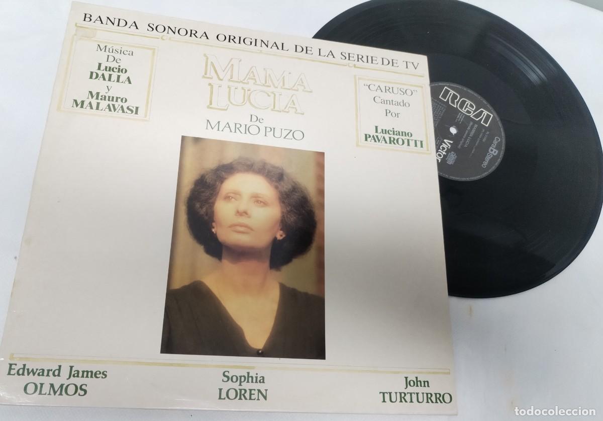 Discos de vinilo: MAMA LUCIA - DE MARIO PUZO - BANDA SONORA - CON PAVAROTI..ETC ..LP DE RCA - 1988 - ESPA&Ntilde;OL