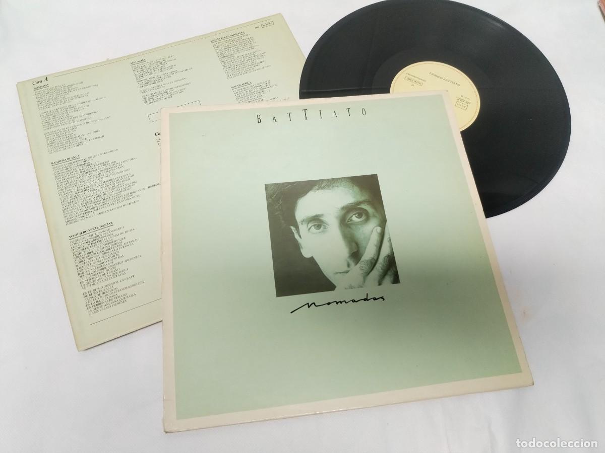 Discos de vinilo: FRANCO BATTIATO - NOMADAS ..LP DE EMI - ESPA&Ntilde;A - CON ENCARTE - 1986 .INCLUYE..YO QUIERO VERTE DANZAR