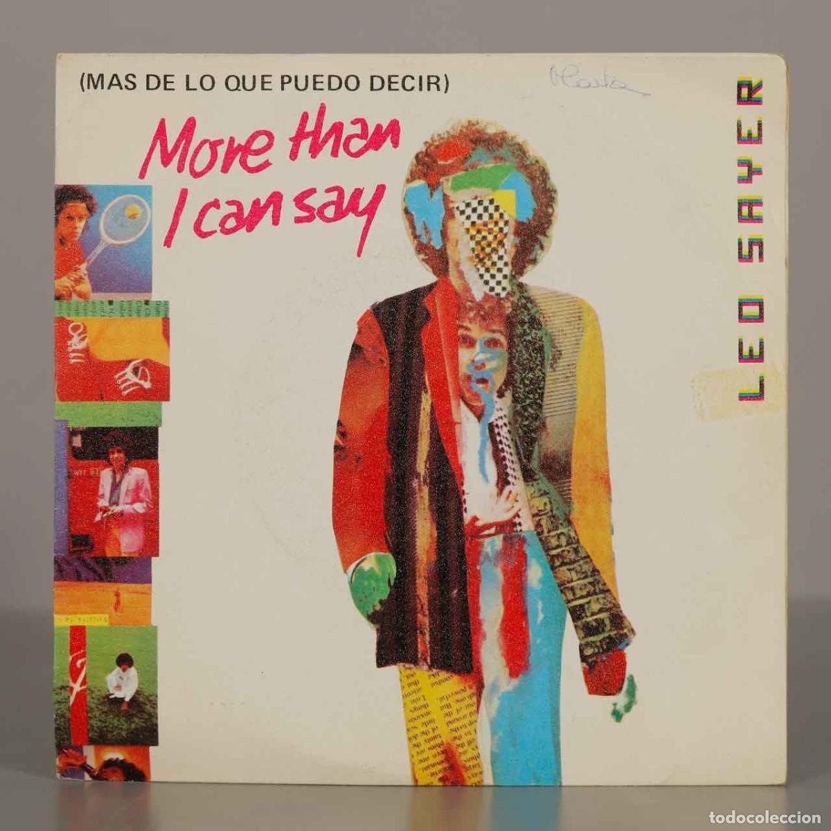 Discos de vinilo: SINGLE. More Than I Can Say - Leo Sayer - Chrysalis Records