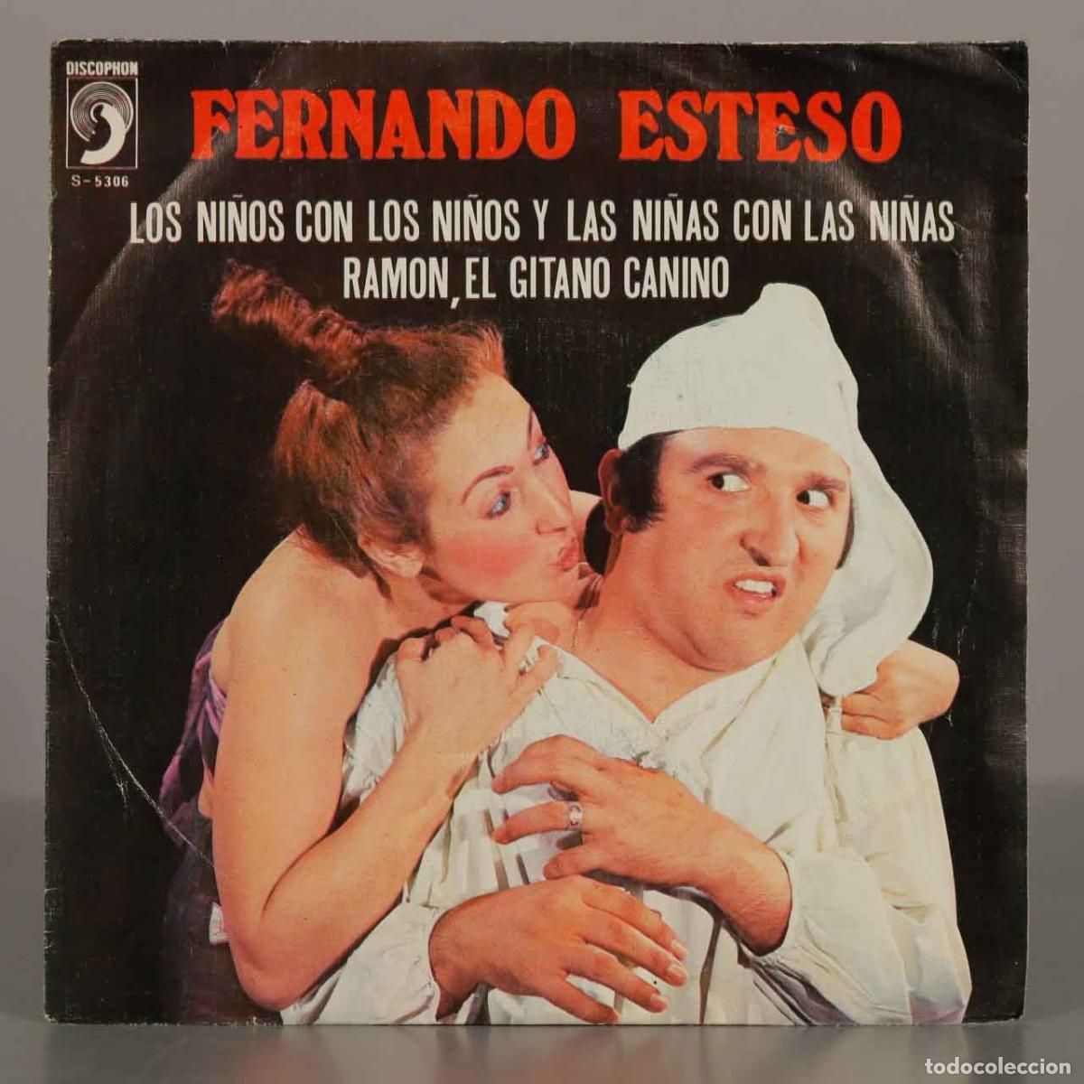 Discos de vinilo: SINGLE. Los ni&ntilde;os con los ni&ntilde;os y las ni&ntilde;as con las ni&ntilde;as / Ram&oacute;n, el gitano canino - Fernando Estes