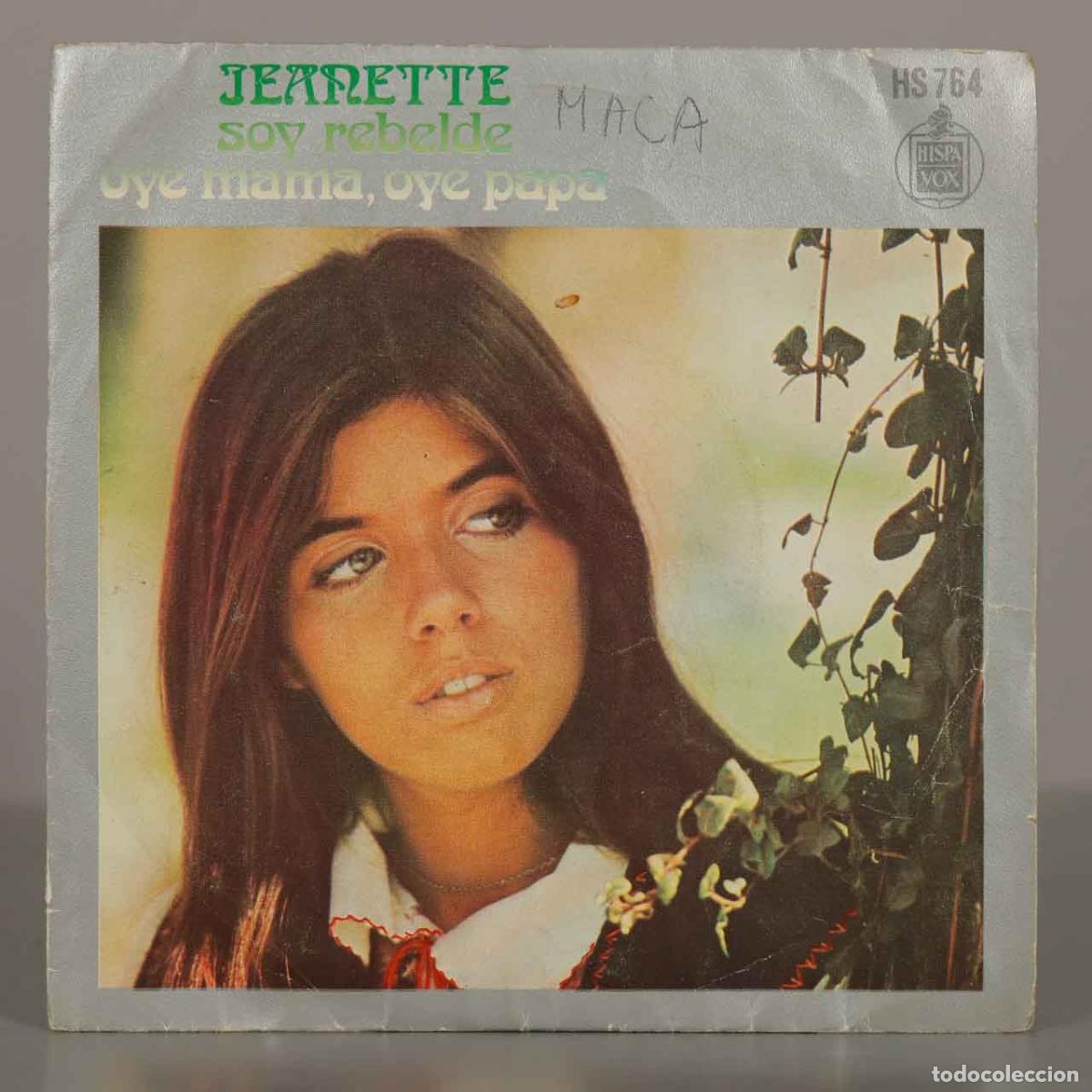 Discos de vinilo: SINGLE. Soy Rebelde / Oye Mama, Oye Papa - Jeanette