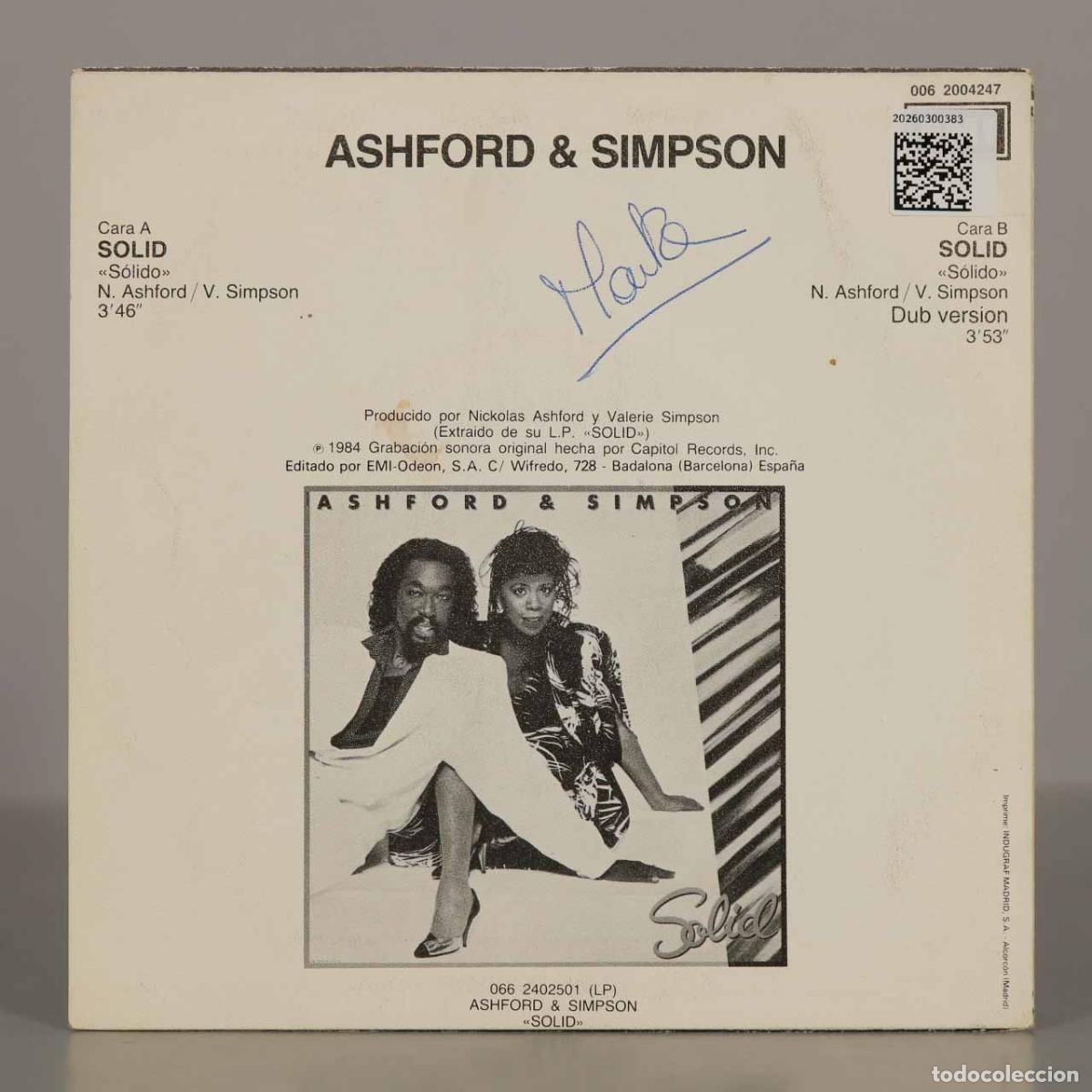 Discos de vinilo: SINGLE. Solid - Ashford and Simpson - Foto 2